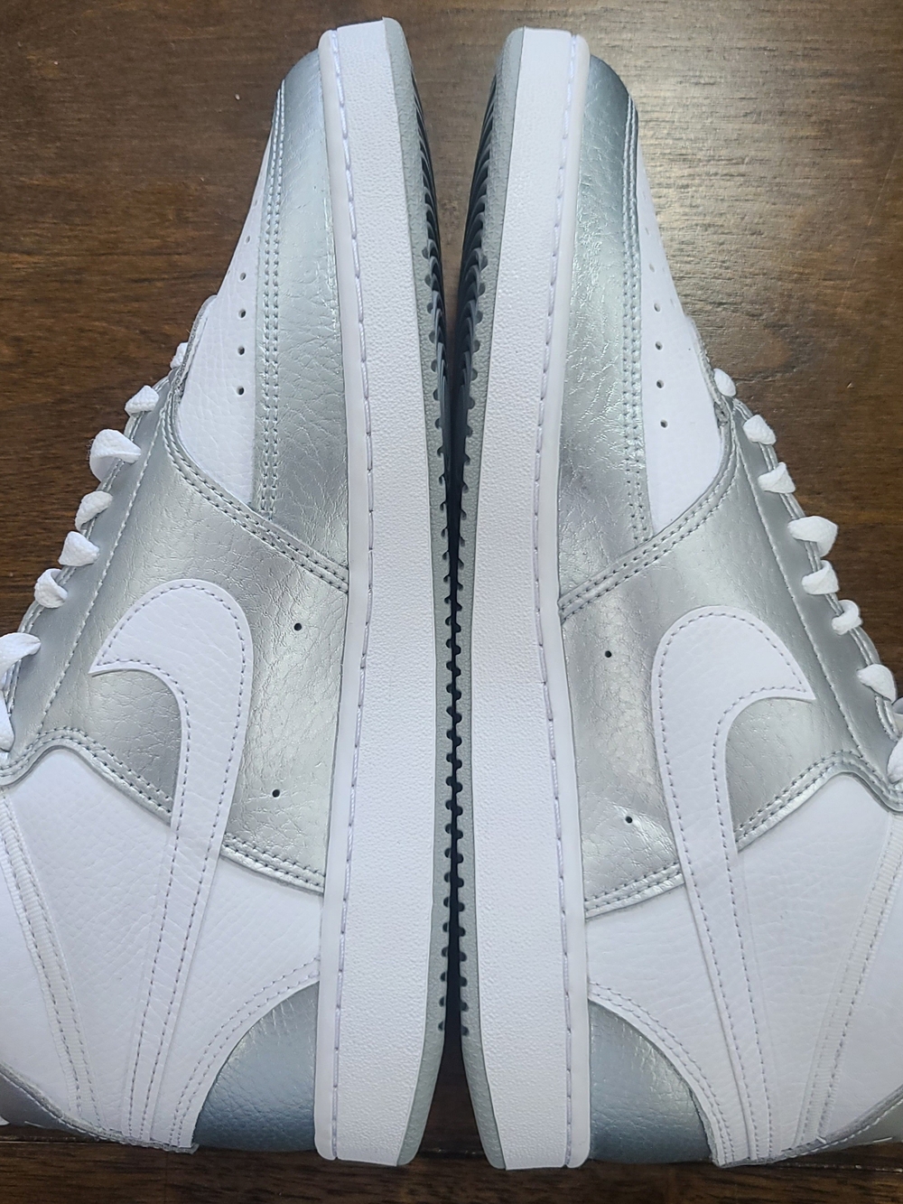 Nike Court Vision Mid 'Metallic Silver White' Women's